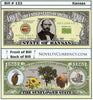 Image of Kansas - The Sunflower State - Commemorative Novelty Bill