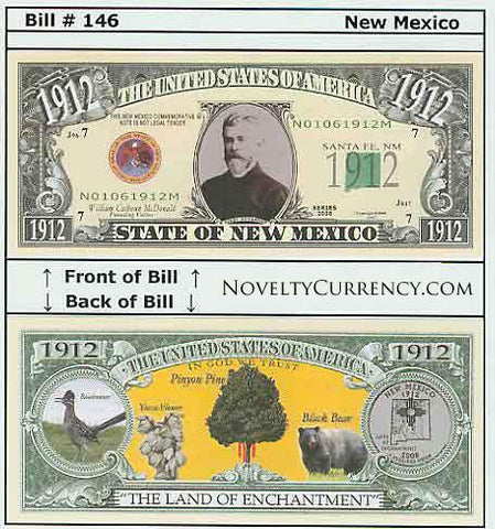 New Mexico - The Land of Enchantment State - Commemorative Bill