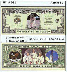 Apollo 11 Novelty Currency Bill