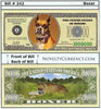 Image of Boxer Dog Novelty Currency Bill