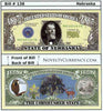 Image of Nebraska - The Cornhusker State - Commemorative Novelty Bill