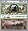 Image of Howling Wolf Novelty Currency Bill