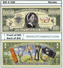 Nurses - World's Greatest Nurse Novelty Currency Bill