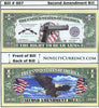 Image of Right to Bear Arms Gun 2nd Amendment Novelty Bill