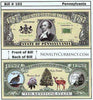 Image of Pennsylvania - The Keystone State - Commemorative Novelty Bill