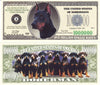 Image of Doberman Novelty Currency Bill