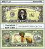Image of California - The Golden State - Commemorative Novelty Bill