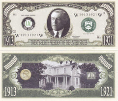 Woodrow Wilson - 28th President Of The United States Bill