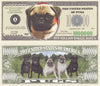 Image of Pug Dog Novelty Currency Bill