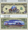Image of American Biker Novelty Currency Bill