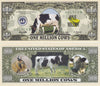 Image of Cow Novelty Currency Bill