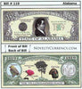 Image of Alabama - The Yellowhammer State - Commemorative Novelty Bill
