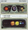 Image of Solar System Novelty Currency Bill