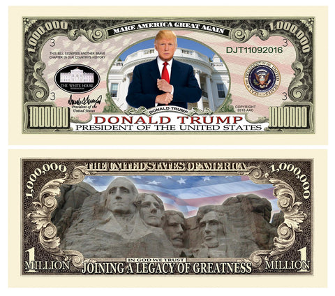 Donald Trump Legacy Of Greatness Novelty Currency Bill