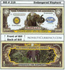 Image of Elephant Endangered Species Novelty Currency Bill