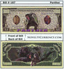 Image of Panther Novelty Currency Bill