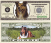 Image of Collie Dog Novelty Currency Bill