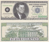 Image of $50,000 Novelty Currency Bill