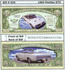 Image of 1964 Pontiac GTO Classic Car Novelty Currency Bill