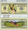Image of German Shepherd Novelty Currency Bill