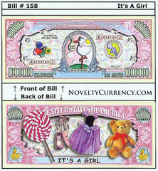 It's a Girl! Novelty Currency Bill