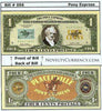 Image of Pony Express Mail Novelty Currency Bill