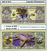 Image of Dinosaurs Lizards Novelty Currency Bill