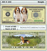 Image of Beagle Dog Novelty Currency Bill